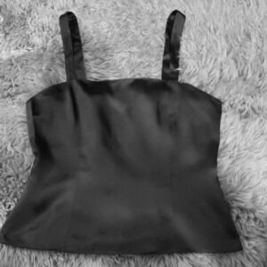 Bill Blass Silky Black Dressy Top